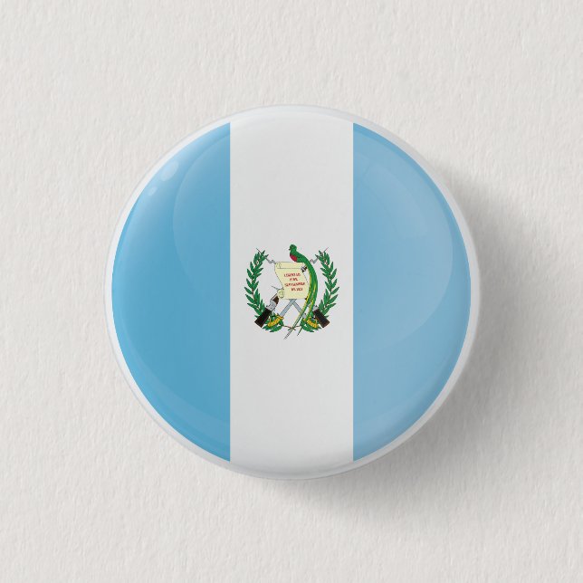 Macaron Rond 2,50 Cm Indicateur d'icône ronde du Guatemala (Devant)