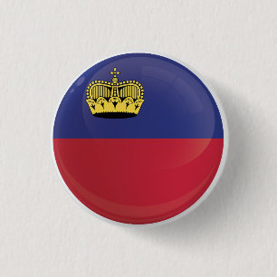 Macaron Rond 2,50 Cm Indicateur Icône Ronde Liechtenstein