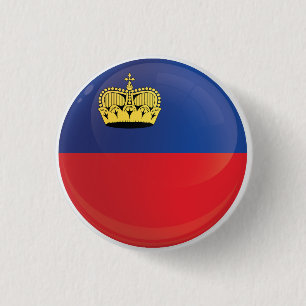 Macaron Rond 2,50 Cm Indicateur Icône Ronde Liechtenstein