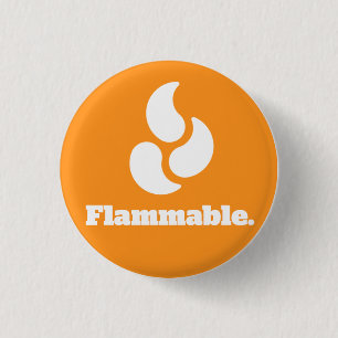 Macaron Rond 2,50 Cm Inflammable - bouton rond