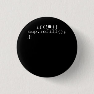 Macaron Rond 2,50 Cm Ingénieur logiciel de codage intelligent de rempli