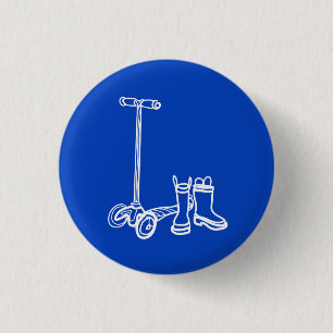 Macaron Rond 2,50 Cm initialise qui filent le bouton