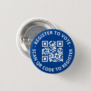 Macaron Rond 2,50 Cm Inscrivez-vous pour voter code QR personnalisé sca