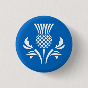Macaron Rond 2,50 Cm Insigne de chardon de l'Ecosse
