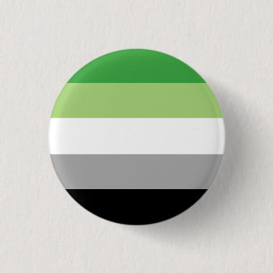 Macaron Rond 2,50 Cm Insigne de drapeau de la Fierté aromantique