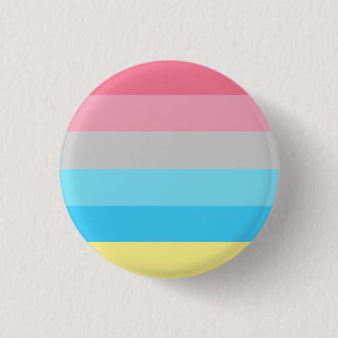 Macaron Rond 2,50 Cm Insigne de drapeau de la fierté du flux de genderf