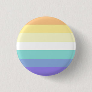 Macaron Rond 2,50 Cm Insigne de drapeau de la fierté Genderfaun