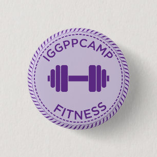 Macaron Rond 2,50 Cm Insigne de forme physique d'IGGPPCamp