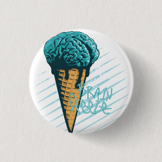 Macaron Rond 2,50 Cm Insigne de gel de cerveau