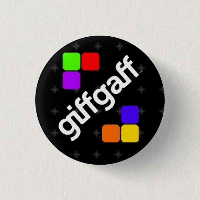 Macaron Rond 2,50 Cm insigne de giffgaff (Devant)