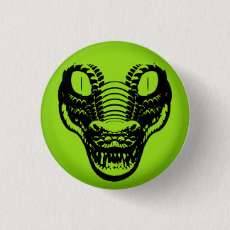 Macaron Rond 2,50 Cm Insigne de goupille d'avatar d'alligator de signal