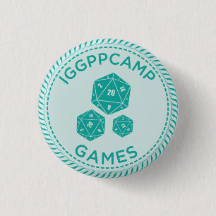 Macaron Rond 2,50 Cm Insigne de jeux d'IGGPPCamp