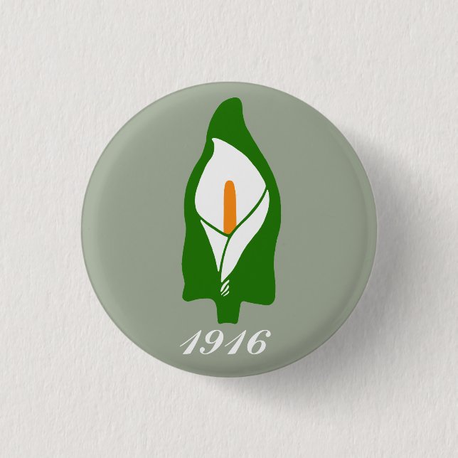 Macaron Rond 2,50 Cm Insigne de lis de Pâques (Devant)
