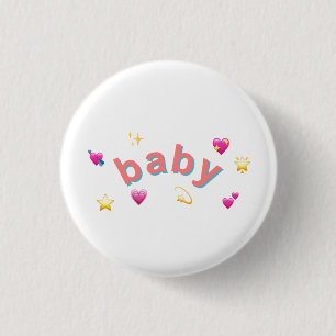 Macaron Rond 2,50 Cm Insigne de Pin de bébé
