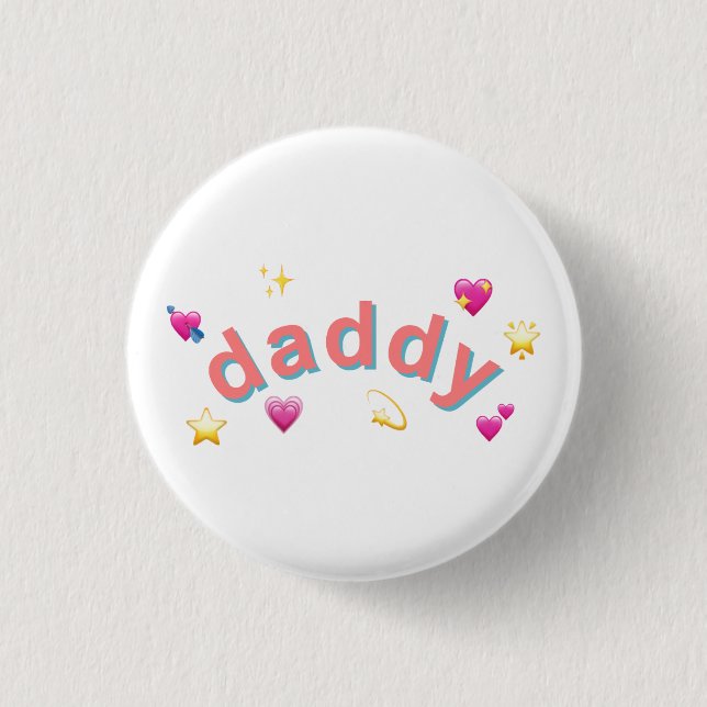 Macaron Rond 2,50 Cm Insigne de Pin de papa (Devant)
