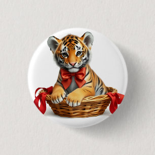 Macaron Rond 2,50 Cm Insigne : petit tigre