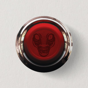 Macaron Rond 2,50 Cm Insigne rouge de signal d'alarme