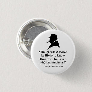 Macaron Rond 2,50 Cm Insigne Winston Churchill - Citation 25