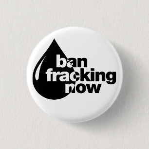 Macaron Rond 2,50 Cm Interdiction Fracking maintenant