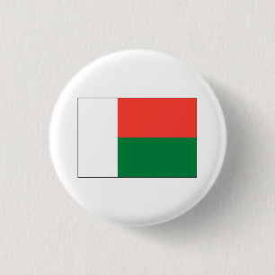 Macaron Rond 2,50 Cm International de DRAPEAU du Madagascar