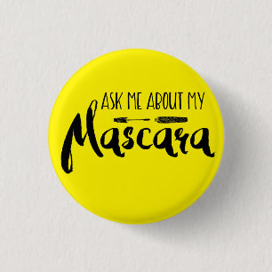 Macaron Rond 2,50 Cm Interrogez-moi au sujet de mon mascara - Younique