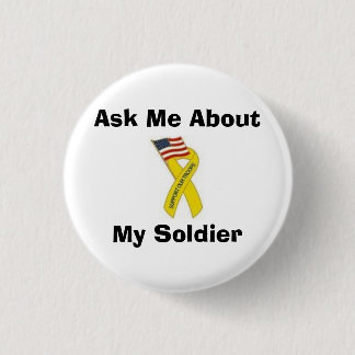 Macaron Rond 2,50 Cm Interrogez-moi au sujet de mon soldat