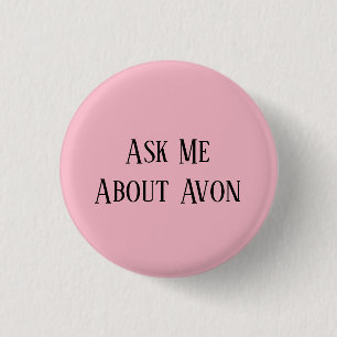 Macaron Rond 2,50 Cm Interrogez-moi au sujet du bouton d'Avon