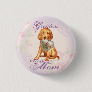 Macaron Rond 2,50 Cm Irish Setter Heart Maman