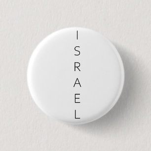 Macaron Rond 2,50 Cm Israël Israélien. J'aime Israël