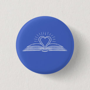 Macaron Rond 2,50 Cm J'adore lire des livres pour amoureux du livre