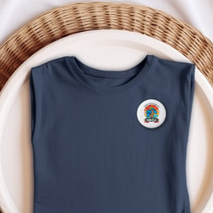 Macaron Rond 2,50 Cm J'ai nivelé jusqu'au bouton Oncle