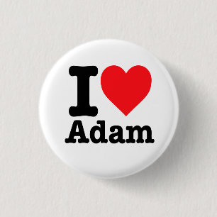 Macaron Rond 2,50 Cm "J'aime Adam"