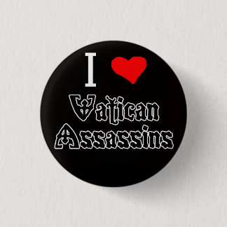 Macaron Rond 2,50 Cm J'aime des assassins de Vatican