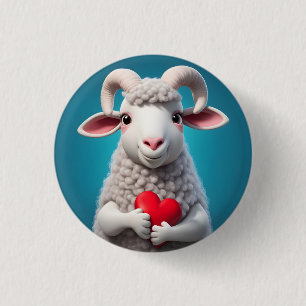 Macaron Rond 2,50 Cm J'aime Ewe