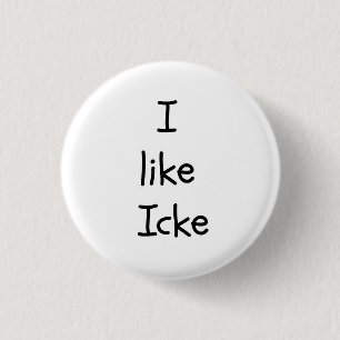 Macaron Rond 2,50 Cm J'aime le bouton d'Icke