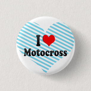 Macaron Rond 2,50 Cm J'aime le motocross