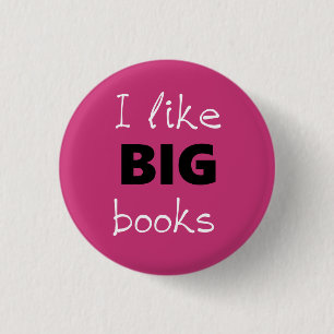 Macaron Rond 2,50 Cm J'Aime les grands livres Pin personnalisable