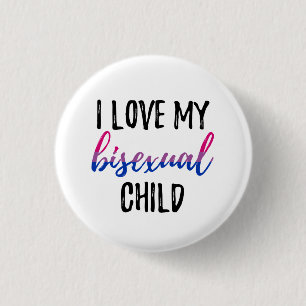 Macaron Rond 2,50 Cm J'aime mon enfant bisexuel