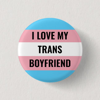 Macaron Rond 2,50 Cm J'aime mon Trans Boyfriend Bouton