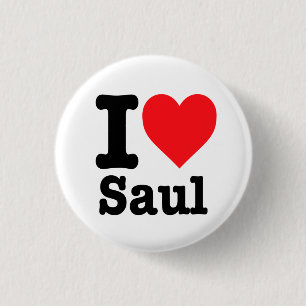 Macaron Rond 2,50 Cm "J'aime Saul"