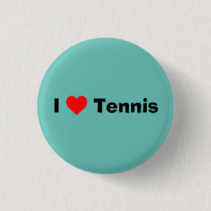 Macaron Rond 2,50 Cm J'aime Tennis Mint Green