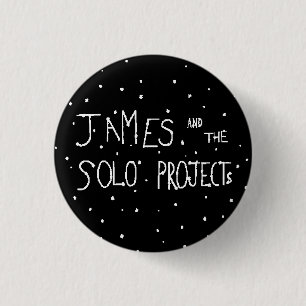 Macaron Rond 2,50 Cm James et le Pin solo de bande de projets