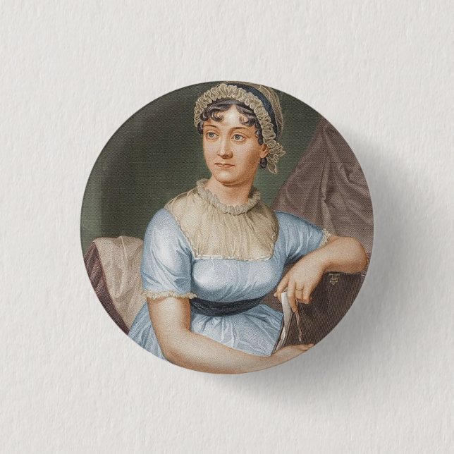 Macaron Rond 2,50 Cm Jane Austen (1775-1817) (Devant)