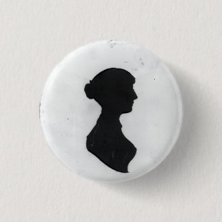 Macaron Rond 2,50 Cm Jane Austen's Silhouette on a  Keychain
