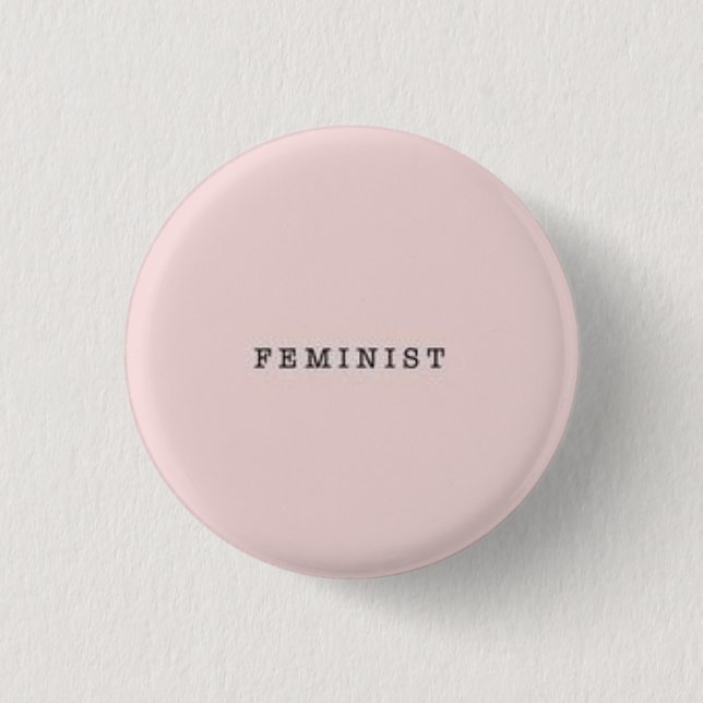 Macaron Rond 2,50 Cm J'appelle tous les féministes (Devant)