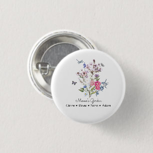 Macaron Rond 2,50 Cm Jardin de maman personnalisée