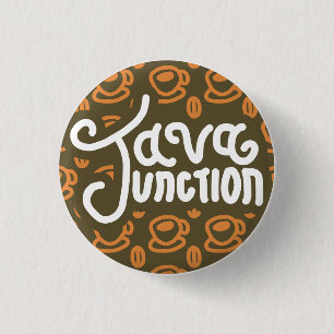 Macaron Rond 2,50 Cm Java Junction Café et Bouton de haricot Brown