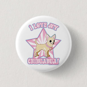 Macaron Rond 2,50 Cm Je-amour-mon-chiwawa-ventres