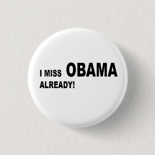 Macaron Rond 2,50 Cm Je manque Obama déjà !