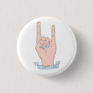 Macaron Rond 2,50 Cm Je ne m'inquiète pas le bouton